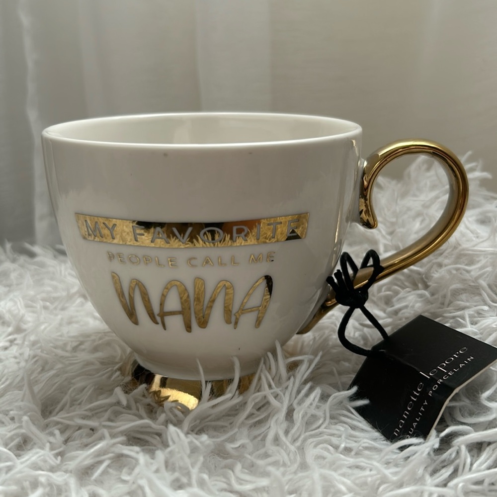 Nanette Lepore White&Gold Coffee Mug